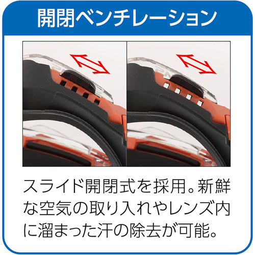 ＹＡＭＡＭＯＴＯ　ゴグル型保護めがねレスキューモデル　SS-7000CL JIS BLK　1 個