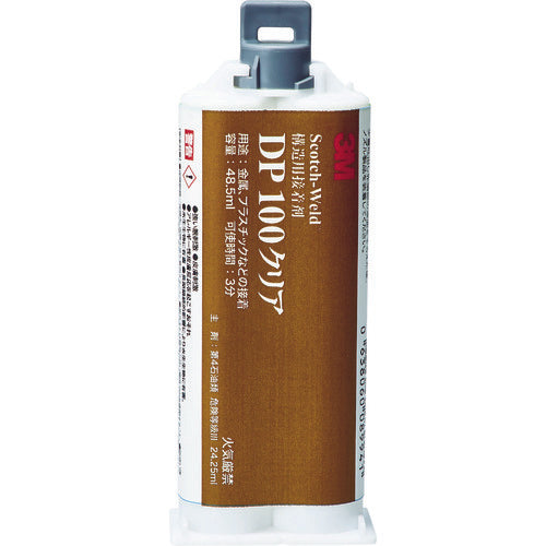 3M Scotch-Weld EPX 접착제 DP100 클리어 48.5ml DP100 CLE 48ML 1개