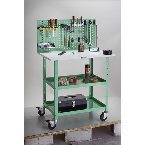 TRUSCO Tool Wagon Eagle Wagon Upper Punching Panel Top Plate Specifications 600 x 400 x 1352 Young Green EGW-P972T-YG 1 Unit
