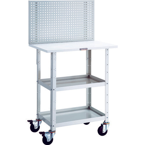 TRUSCO Tool Wagon Birdie Wagon Upper Punching Panel Top Plate Specifications 600 x 400 x 1352 White BDW-P962T-W 1 Unit