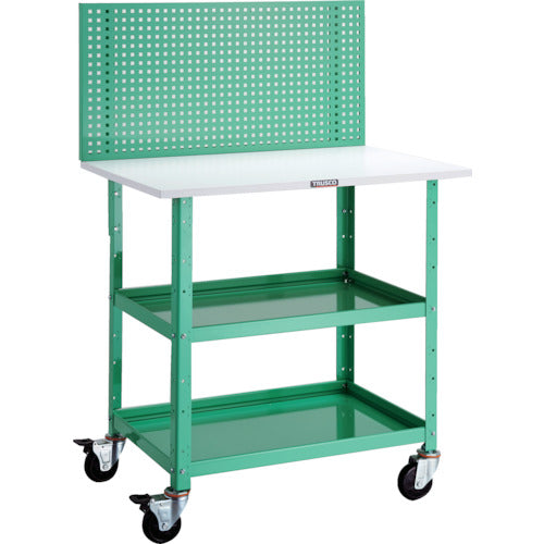 TRUSCO Tool Wagon Birdie Wagon Upper Punching Panel Top Plate Specifications 600 x 400 x 1352 Young Green BDW-P962T-YG 1 Unit