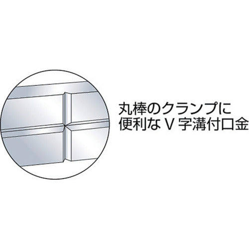 TRUSCO Drilling Vise F Type 100mm FV-100 1 unit