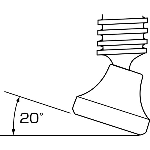 EBI L-type clamp EBI vice Bar handle standard type 200mm x 101mm BM2010A 1 piece