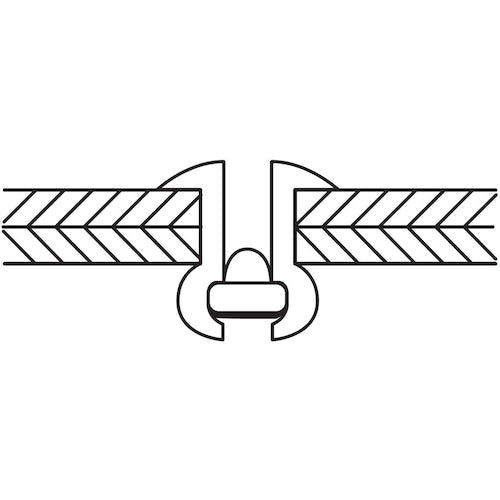 エビ　ブラインドリベット（スティール／スティール製）　６−１０（１０００本入）　箱入　NS610　1箱