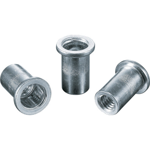 새우 블라인드 너트 “새우 너트”(평두·알루미늄제) 판 두께 3.2 M8X1.25(1000개입) NAD8M 1상자