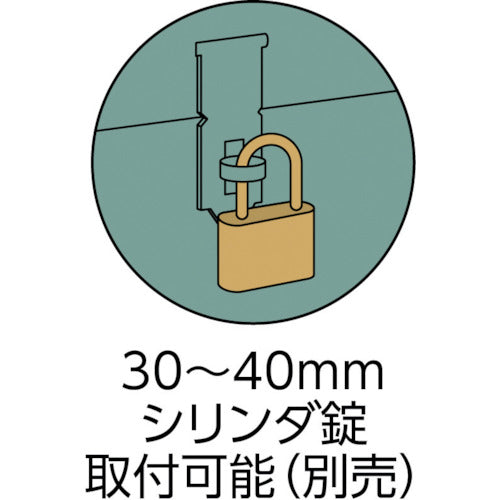 ＴＲＵＳＣＯ　中型車載用工具箱　中皿付　７００Ｘ４２０Ｘ３７０　F-7000　1 台