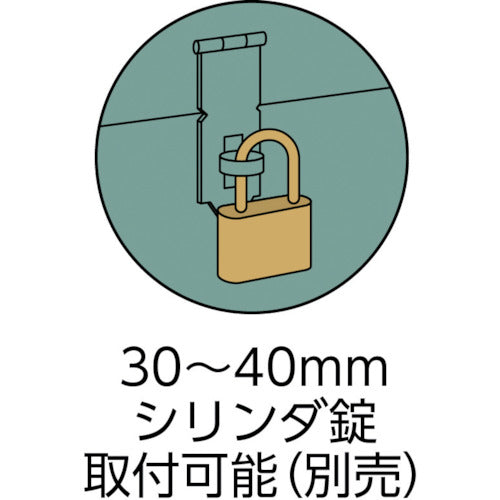 ＴＲＵＳＣＯ　中型車載用工具箱　中皿なし　５００Ｘ３３０Ｘ２８０　F-501　1 台