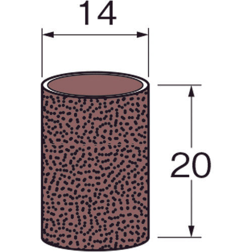 リューター　ロール外径（ｍｍ）：１４幅（ｍｍ）：２０粒度（＃）：２４０　S3123　1袋