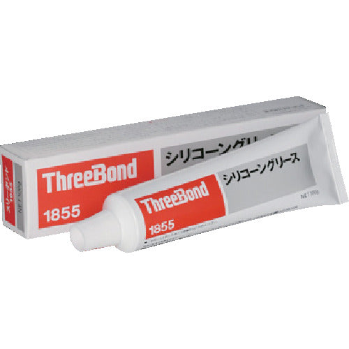 ＴＨＲＥＥＢＯＮＤ　防錆・潤滑剤　ＴＢ１８５５　１００ｇ　ベージュ色　シリコーングリスタイプ　チューブ　耐熱性良好　耐ブレーキ油性良好（１８５５ＡＪ）　TB1855　1 個