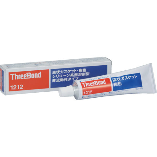 THREEBOND Liquid Gasket TB1212 Silicone-based industrial sealant White 100g Heat, cold and chemical resistant (1212AA) TB1212 1 piece