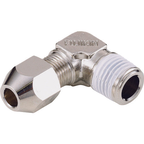 후지킨 황동제 링 조인트 엘보하프 유니온 RL-8MM-R1/4 RL-8B-R 1개