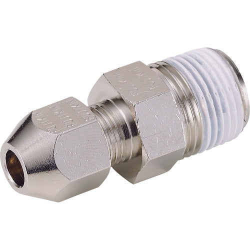 フジキン　黄銅製リングジョイント　ハーフユニオンＲＨ−６ＭＭ×Ｒ３／８　RH-6C-R　1個