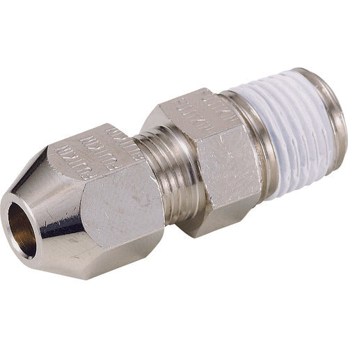 フジキン　黄銅製リングジョイント　ハーフユニオンＲＨ−８ＭＭ×Ｒ３／８　RH-8C-R　1個