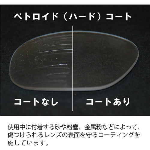 야마모토 2안형 보호 안경(프레임 타입) PET 세이프티 글라스 중형 와이드 타입 YS-190B 1개