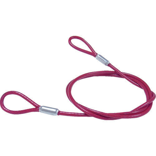 니사 체인 철제 컷 와이어 알루미늄 카시메 레드 PVC 코팅 3(4.3) X1040mm Y-68 1개