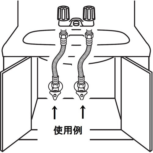 ＳＡＮＥＩ　水道配管用フレキシブルパイプ　ベンリーフレキ　全長８００ｍｍ　T1930-13X800　1 本