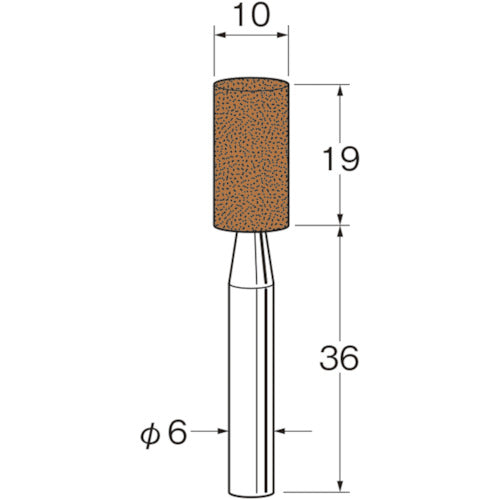 リューター　軸付砥石　G6113　1 袋