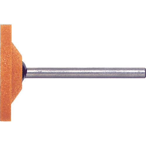 ＴＲＵＳＣＯ　軸付砥石ＷＡ　平型　Φ２５Ｘ幅３Ｘ軸３　＃６０　１０本入　MO-641P　1PK