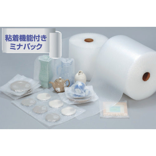 ミナ　気泡緩衝材　自粘さん　ロール品　♯６４１ＳＬ　４ｍｍ×１２００ｍｍ×４２ｍ　自己粘着付ミナパック　641SL-1200　1本