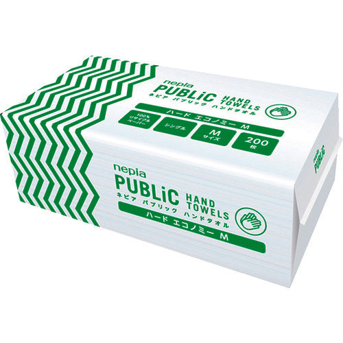 ネピア　パブリックハンドタオル　ハードエコノミーＭ　２００枚　２５パック入り　79719　1CS