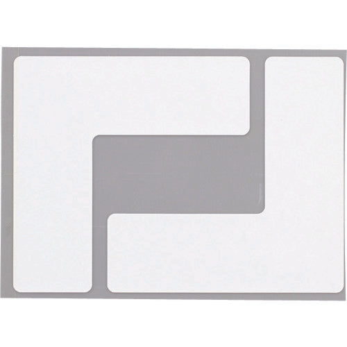Nitto Durable Floor Signs L-Shaped Medium White 20 Sheets Y6032 1 Bag