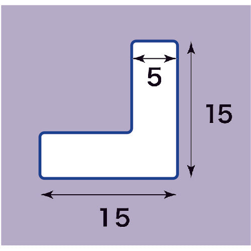 Nitto Durable Floor Signs L-Shaped Medium White 20 Sheets Y6032 1 Bag