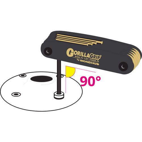 Bondus Vehicle Maintenance Tool Gorilla Grip Cycle Buddy Gold Guard Processing (14K) (+2, 3, 4, 5, 6, 8mm) FUCB6 1 piece