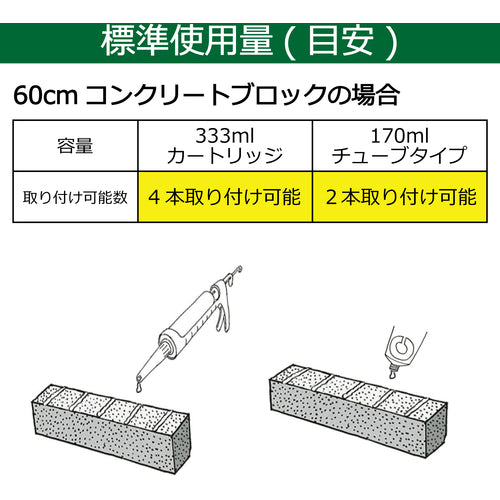 セメダイン　車止め用　（灰色）　３３３ｍｌ　ＲＥ−０８２　RE-082　1本