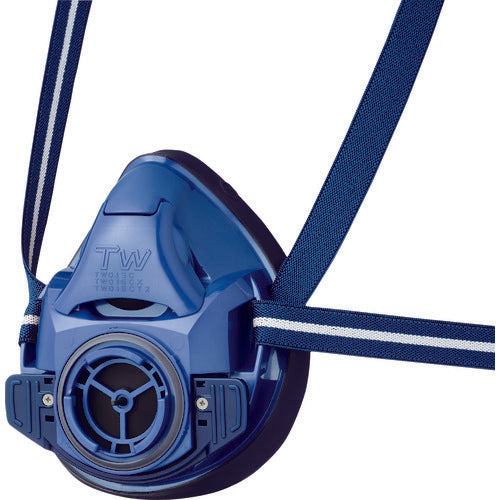 シゲマツ　防じん・防毒マスク　ＴＷ０１ＳＣ　ブルー　Ｓ　TW01SC-BL-S　1 個