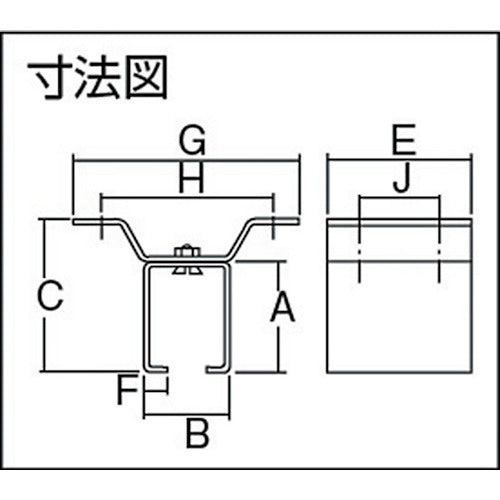 ＤＡＩＫＥＮ　２号ドアハンガー用天井継受一連　2-OBT　1個