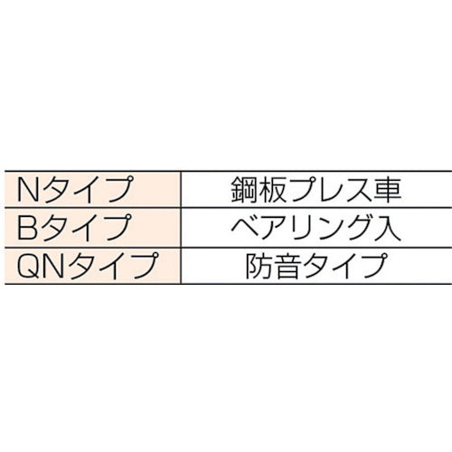 ＤＡＩＫＥＮ　２号ドアハンガー用複車　2-4WH　1個