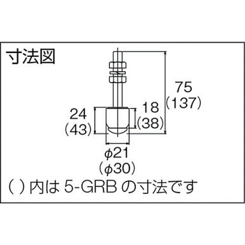 ＤＡＩＫＥＮ　５号ドアハンガー用ボルトタイプガイドローラ　5-GRB　1個