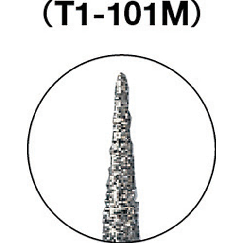 ＴＲＵＳＣＯ　ダイヤモンドバー　Φ１．８Ｘ刃長１０Ｘ軸１．６　＃１４０　T1-101M　1 本