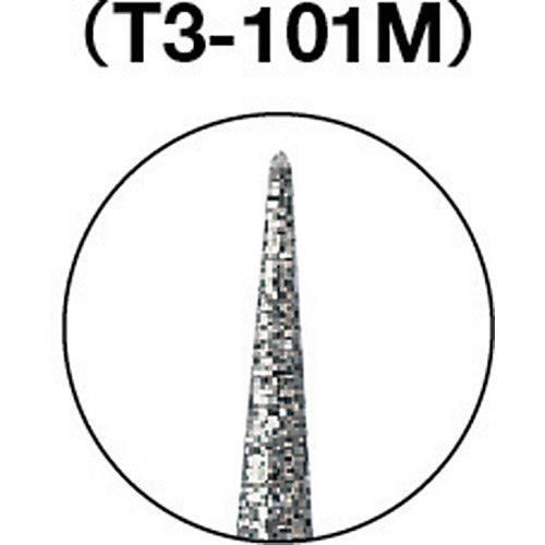 ＴＲＵＳＣＯ　ダイヤモンドバー　Φ１．８Ｘ刃長１０Ｘ軸３　＃１４０　T3-101M　1 本