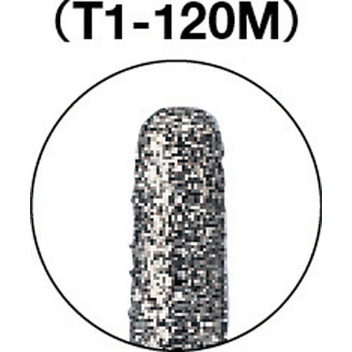 ＴＲＵＳＣＯ　ダイヤモンドバー　Φ１．８Ｘ刃長１０Ｘ軸１．６　＃１４０　T1-120M　1 本