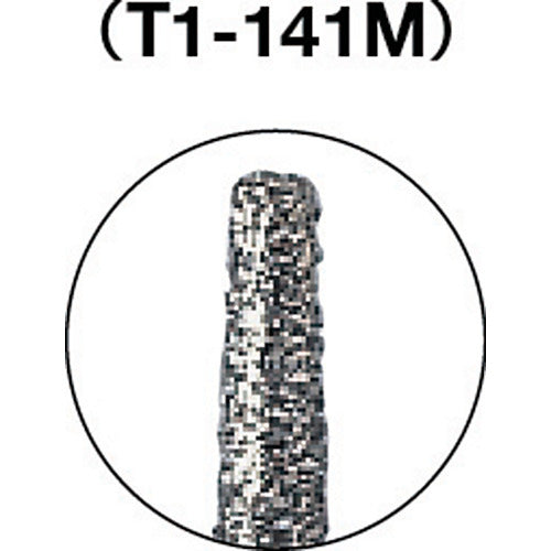 ＴＲＵＳＣＯ　ダイヤモンドバー　Φ１．６Ｘ刃長１０Ｘ軸１．６　＃１４０　T1-141M　1 本