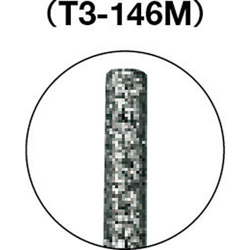 ＴＲＵＳＣＯ　ダイヤモンドバー　Φ１．４Ｘ刃長１０Ｘ軸３　＃１４０　T3-146M　1 本