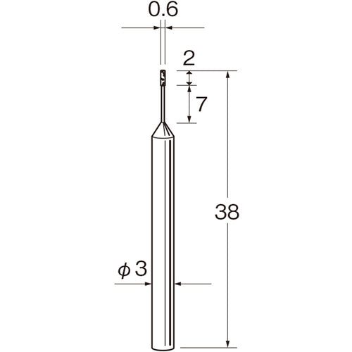 リューター　機械研削用軸付電着ダイヤモンド砥石（インターナル研削用）Ｄ５３０６　D5306　1 袋