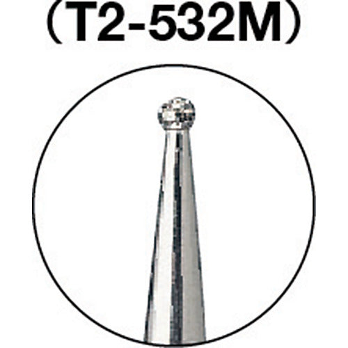 ＴＲＵＳＣＯ　ダイヤモンドバー　Φ０．９Ｘ軸２．３５　＃１４０　T2-532M　1 本