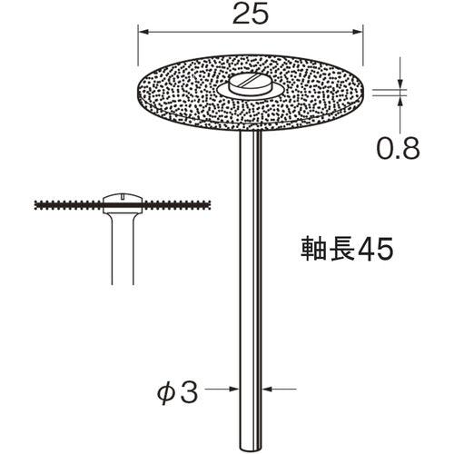 リューター　電着ダイヤモンドディスクＤ９６１９　D9619　1 袋