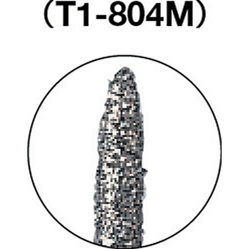 ＴＲＵＳＣＯ　ダイヤモンドバー　Φ１．２Ｘ刃長８Ｘ軸１．６　＃１４０　T1-804M　1 本