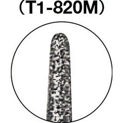 ＴＲＵＳＣＯ　ダイヤモンドバー　Φ１．６Ｘ刃長７Ｘ軸１．６　＃１４０　T1-820M　1 本