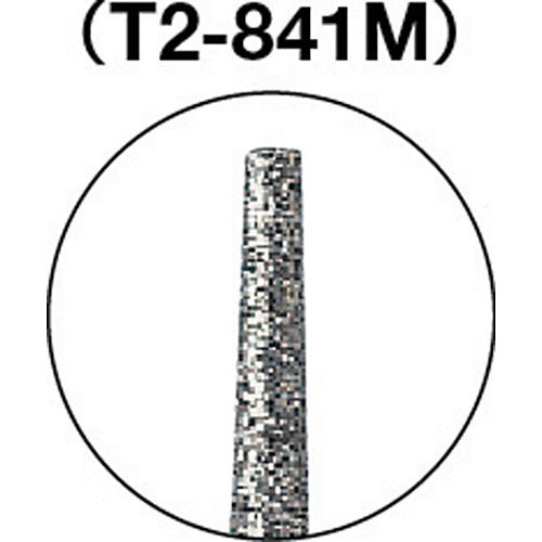 ＴＲＵＳＣＯ　ダイヤモンドバー　Φ１．２Ｘ刃長７Ｘ軸２．３５　＃１４０　T2-841M　1 本