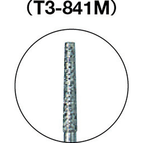 TRUSCO Diamond Bur Φ0.8 x Blade Length 7 x Shaft 3 #140 T3-841M 1 pc