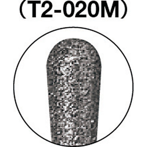 ＴＲＵＳＣＯ　ダイヤモンドバー　Φ４．８Ｘ刃長９．７Ｘ軸２．３５　＃１４０　T2-020M　1 本