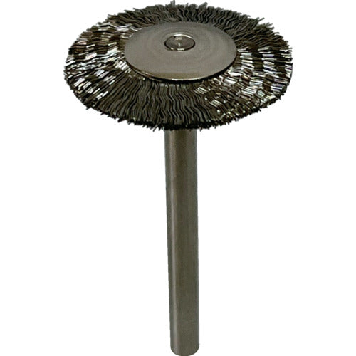 루터 축 부착 휠형 브러시 축경(mm)：3모재：스테인리스선 B1319 1봉