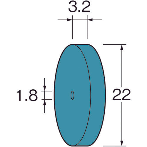 リューター　ホイール型シリコンゴム砥石　R5223　1袋