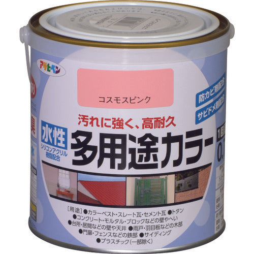 아사히펜 수성 다용도 컬러 0.7L 코스모 핑크 460950 1캔