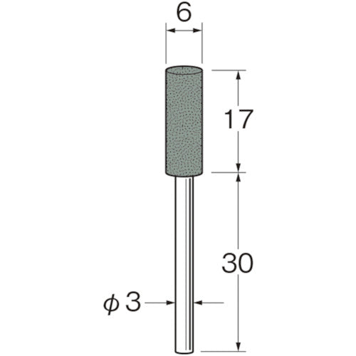 リューター　軸付ラビン砥石（一般用）Ｒ４３２２粒度（＃）：１２０　R4322　1袋