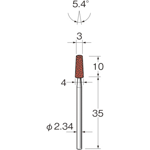 リューター　精密加工用軸付砥石Ｇ１０２５　G1025　1 袋